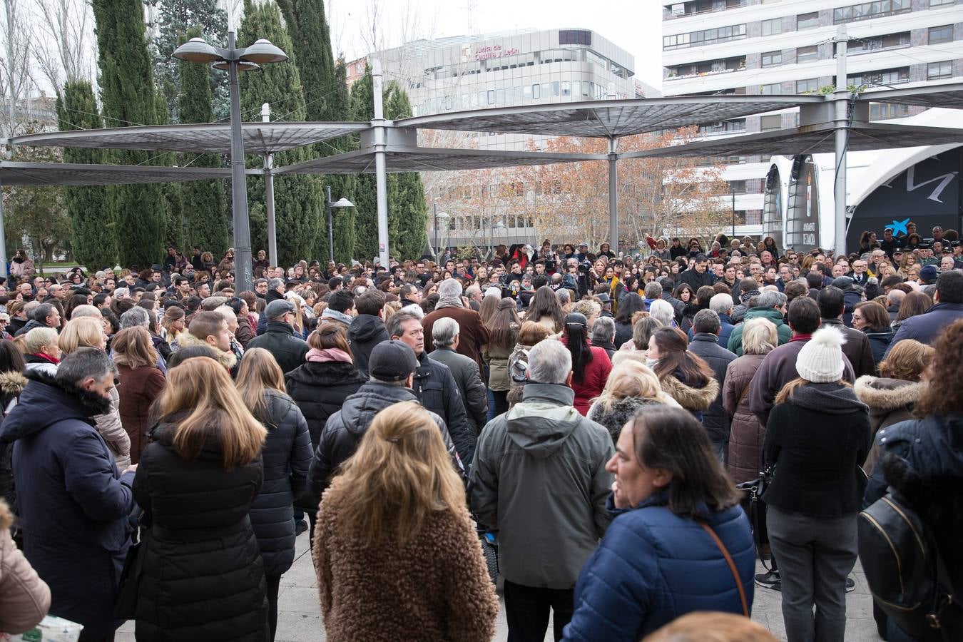 Concentración por la muerte de Laura Luelmo en Zamora.