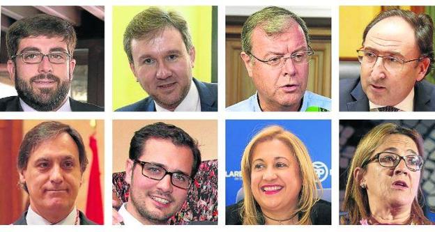 Candidatos del PP a la Alcaldía en las capitales de provincia de Castilla y León. 