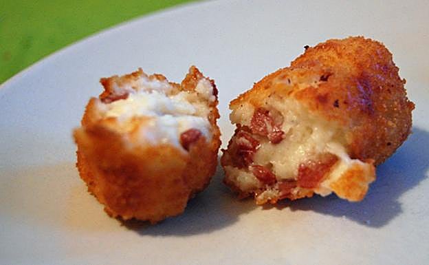 Croquetas de jamón. 