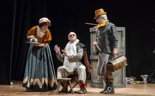 Escena de 'Sancho en Barataria', de Azar Teatro.