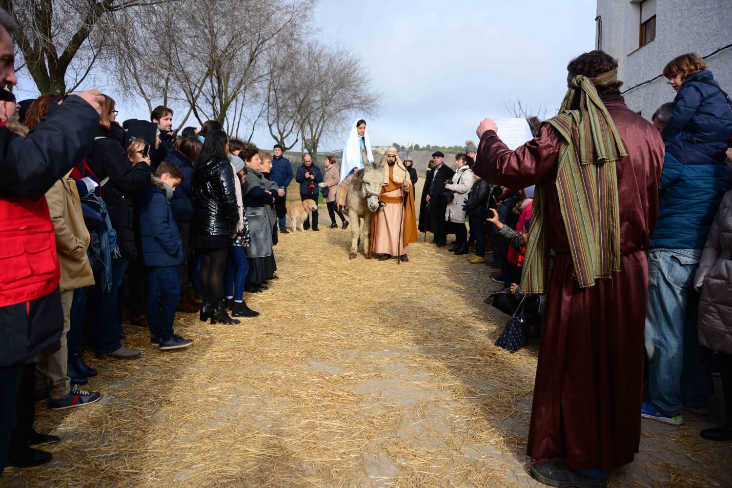 Sesenta actores y la representación de hasta 13 oficios castellanos se han dado cita en esta localidad de Torozos con motivo de la Navidad