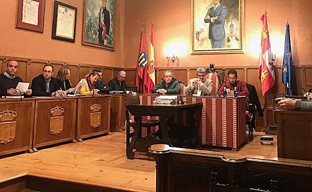 Vista parcial del pleno celebrado ayer.