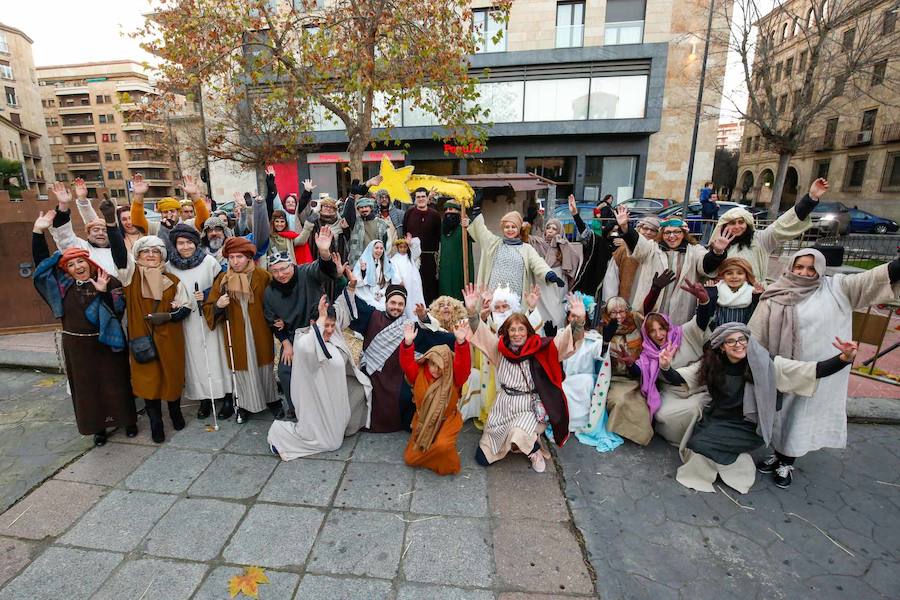 Fotos: Belén viviente en la Plaza de los Bandos de Salamanca