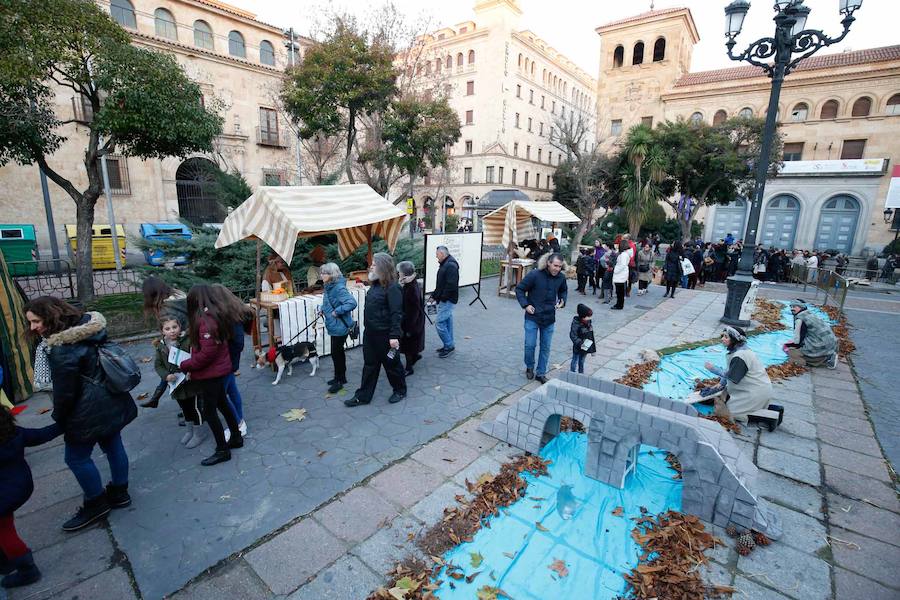 Fotos: Belén viviente en la Plaza de los Bandos de Salamanca