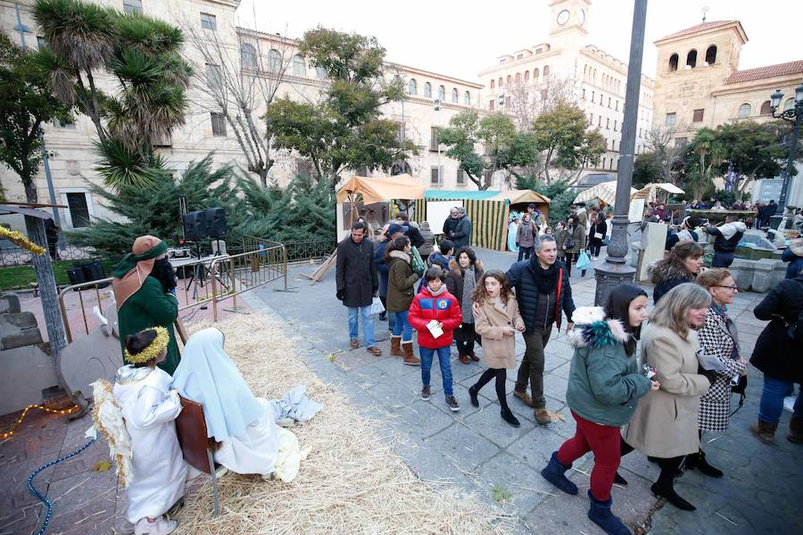 Fotos: Belén viviente en la Plaza de los Bandos de Salamanca