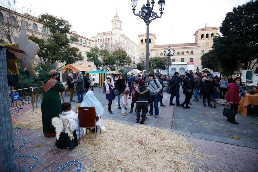 Fotos: Belén viviente en la Plaza de los Bandos de Salamanca