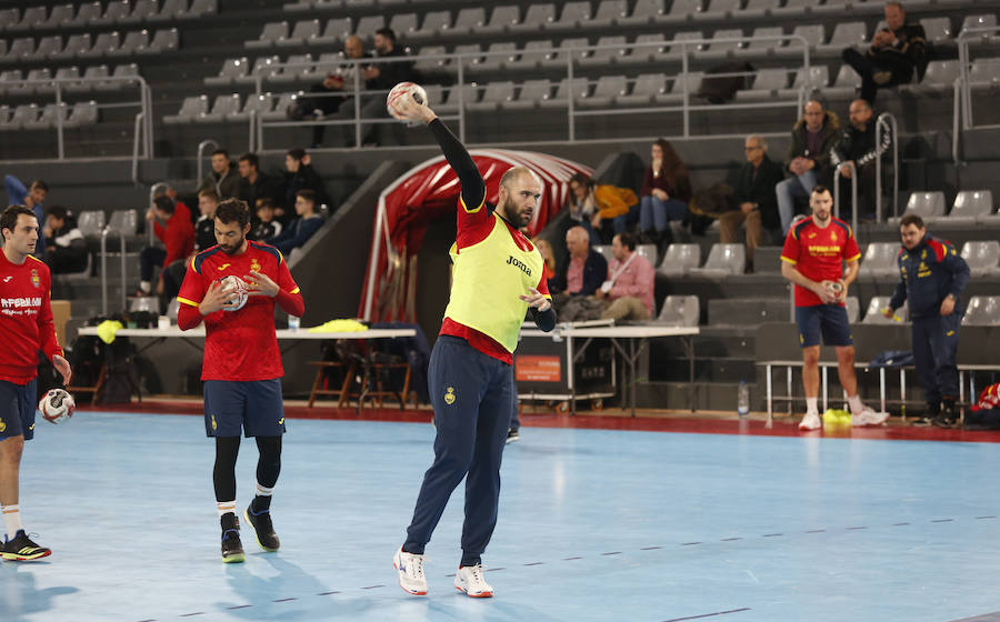 Fotos: La Selección Española ya entrena en el pabellón