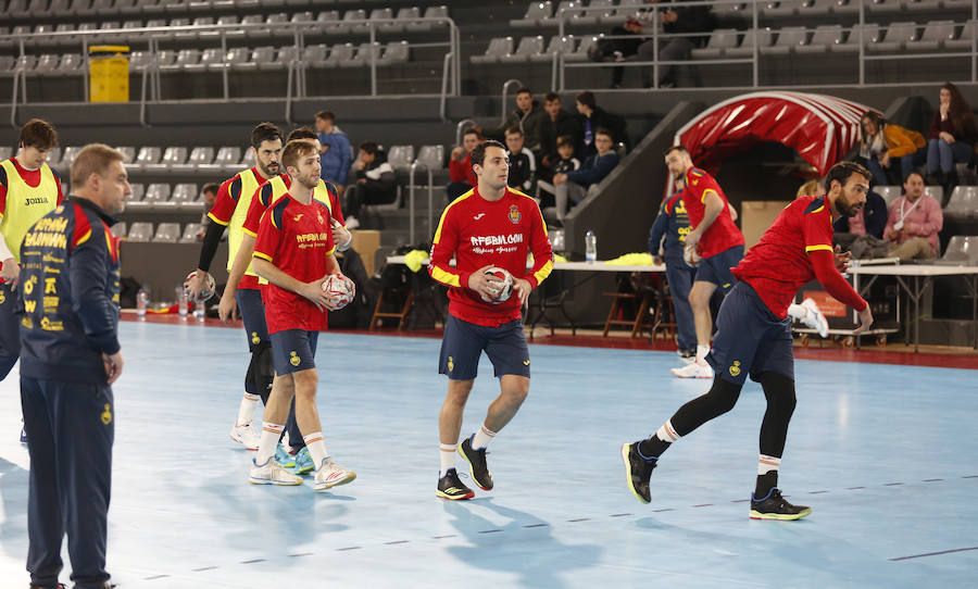 Fotos: La Selección Española ya entrena en el pabellón