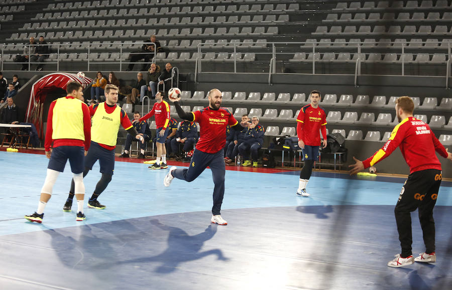Fotos: La Selección Española ya entrena en el pabellón