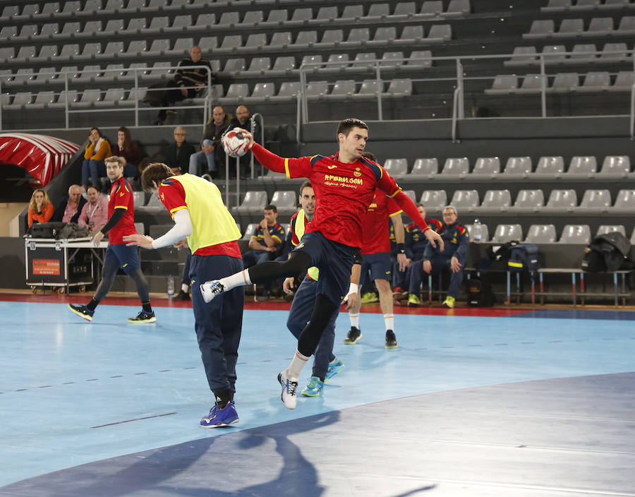 Fotos: La Selección Española ya entrena en el pabellón