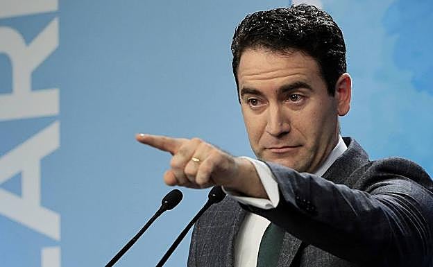 El secretario general del Partido Popular, Teodoro García Egea. 