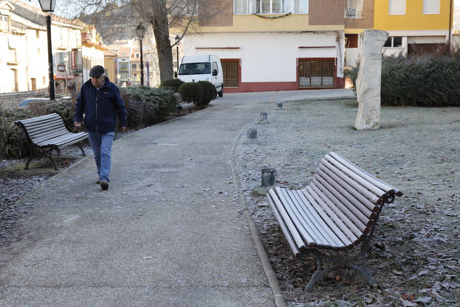 Helada en Peñafiel.