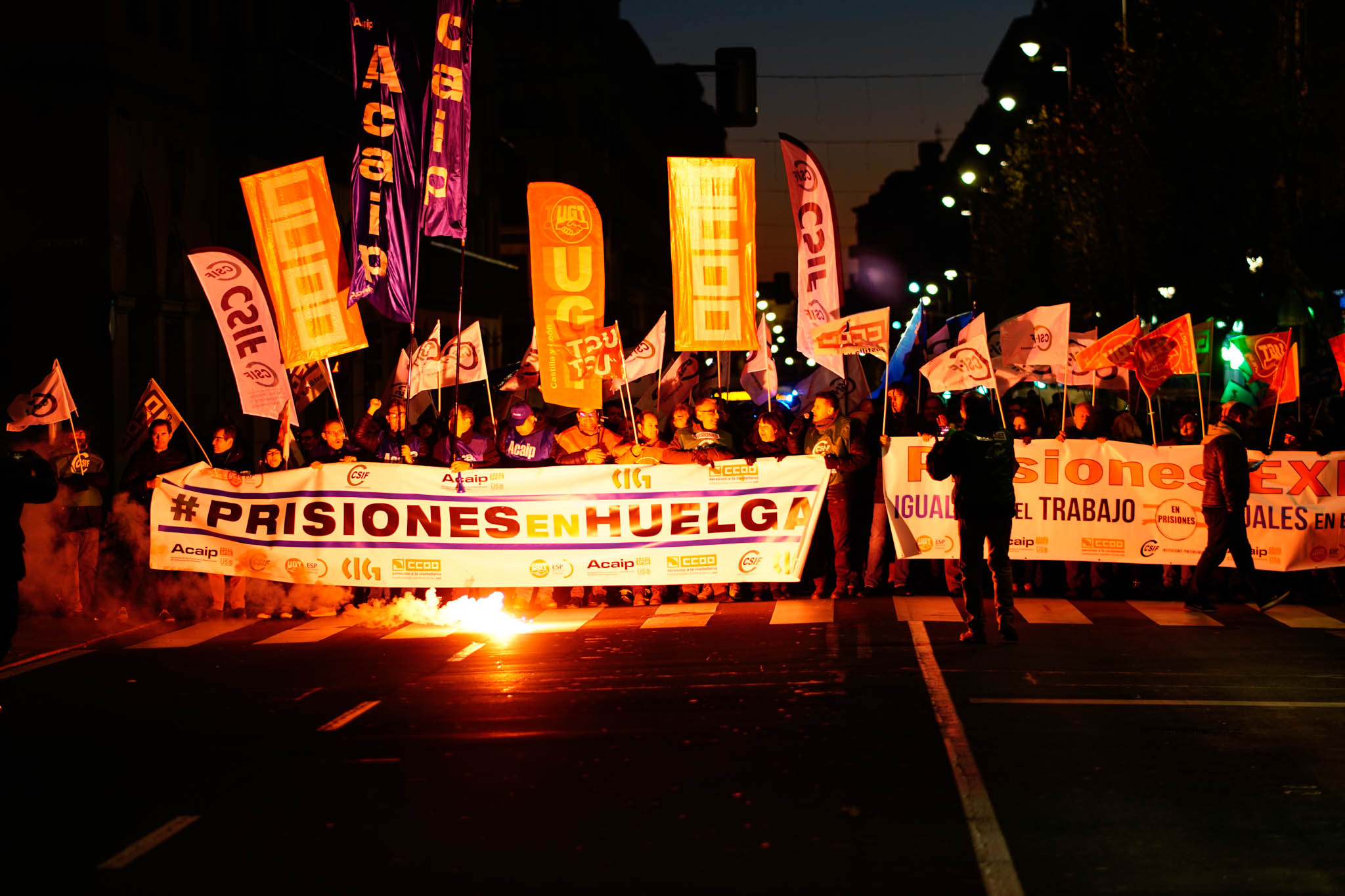 Reclaman «mejoras laborales y más efectivos» y anuncian que seguirán con sus movilizaciones 