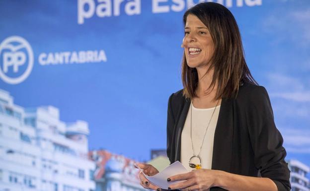 La candidata a la presidencia de Cantabria por el PP, Ruth Beitia.