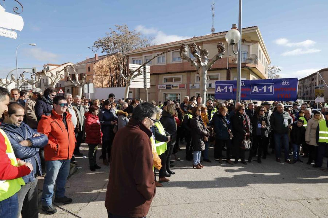 Fotos: Nueva concentración en Peñafiel para reclamar la A-11