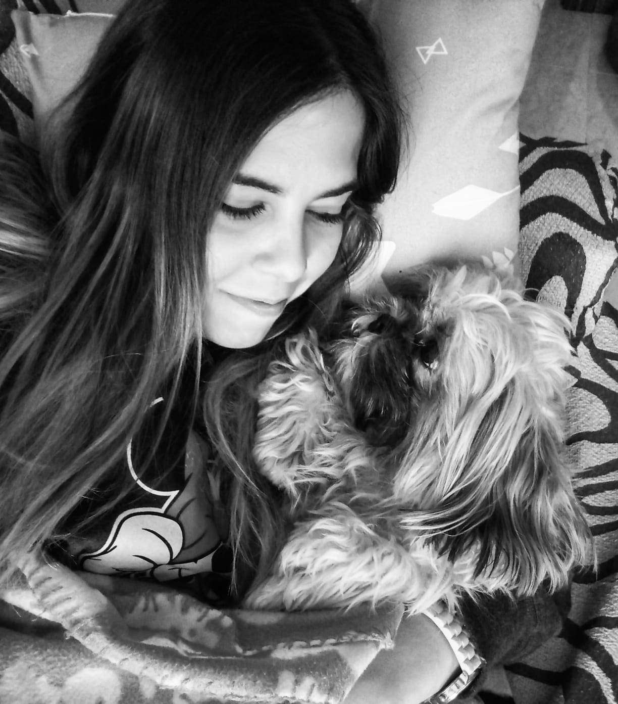 Patricia Fernández nos presentas a sus mascotas Reina, Golfo y Quími.