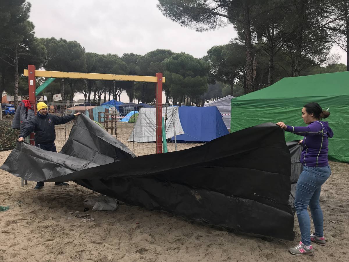 Fotos: Los primeros Motauros ya acampan en Tordesillas
