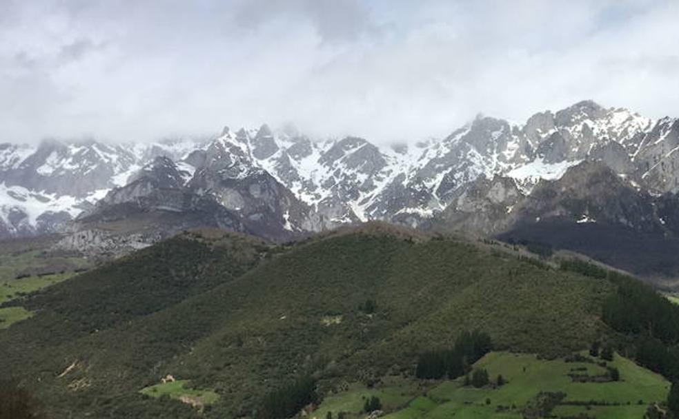 Vista de los Picos de Europa. 