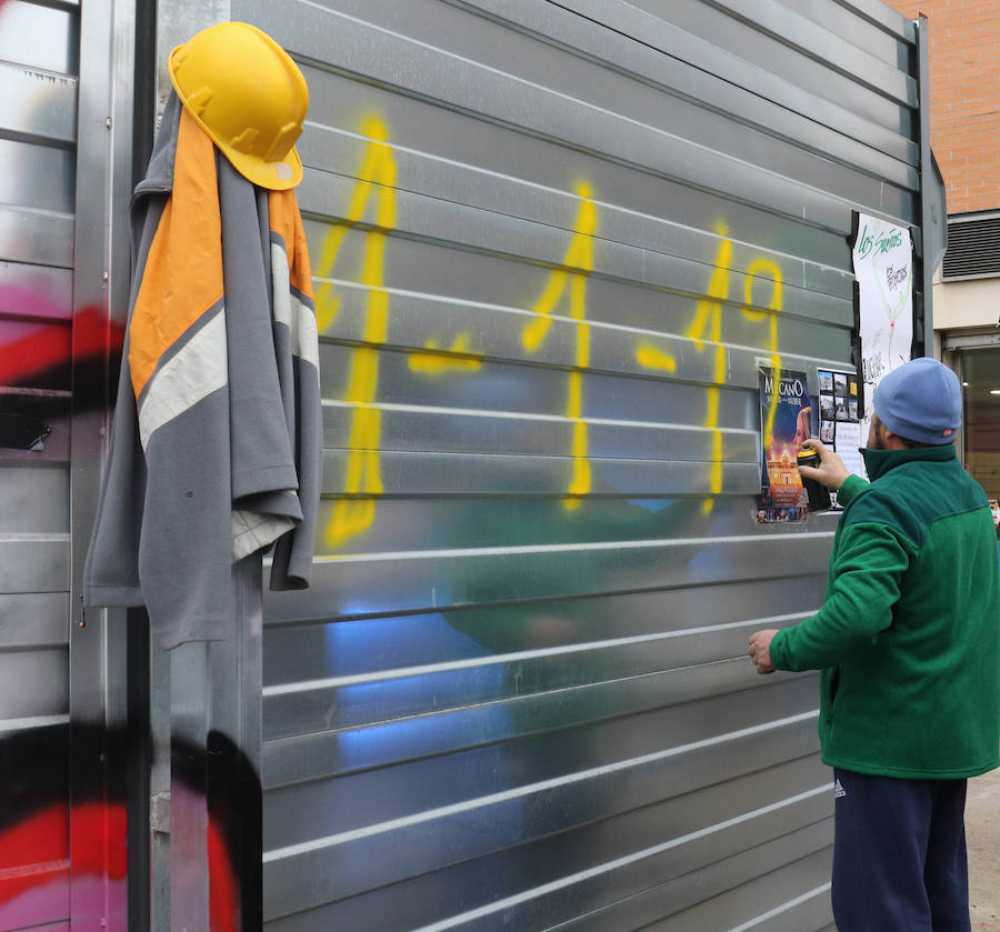 Fotos: Concentración en la Pilarica por el retraso en las obras del túnel