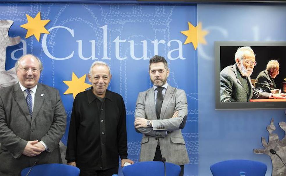 Enrique Cabero, José Luis Gómez y Julio López, en la presentación de ayer. 
