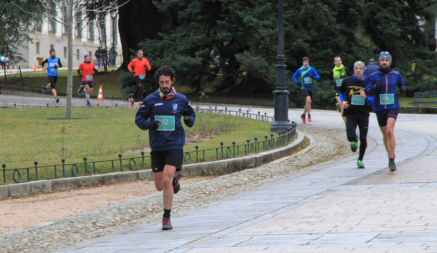 Un grupo de corredores, durante la prueba disputada este domingo.