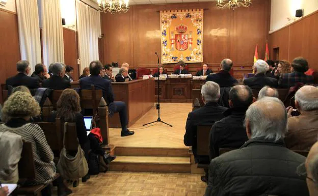 Juicio en la sala de la Audiencia de Segovia. 