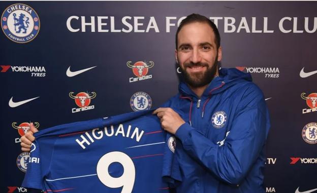 Gonzalo Higuaín llevará el '9' en el Chelsea