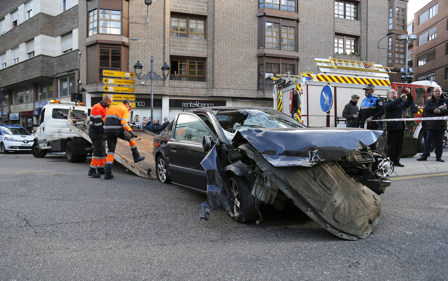 Fotos: Atropello en la calle la cestilla de Palencia