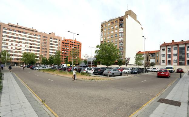 Parcela donde se edificará la nueva sede de la ONCE en Valladolid. 