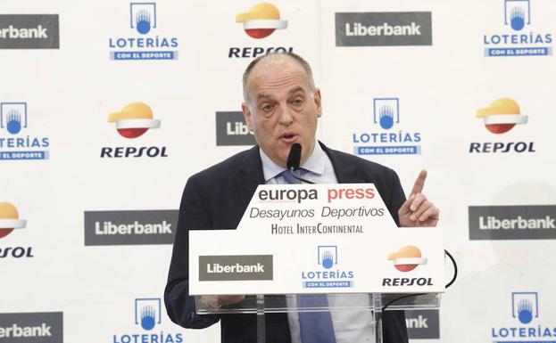 Javier Tebas, presidente de LaLiga. 