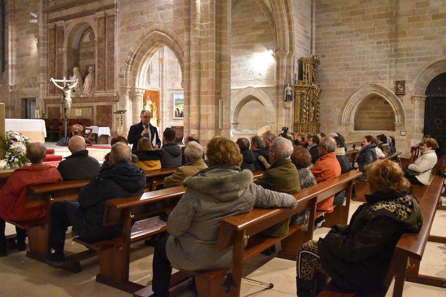 Fotos: La Colegiata de Aguilar se reabre y muestra tres piezas restauradas