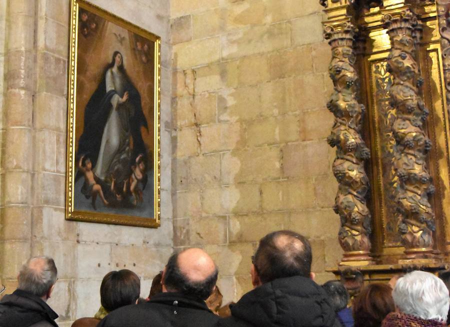 Fotos: La Colegiata de Aguilar se reabre y muestra tres piezas restauradas
