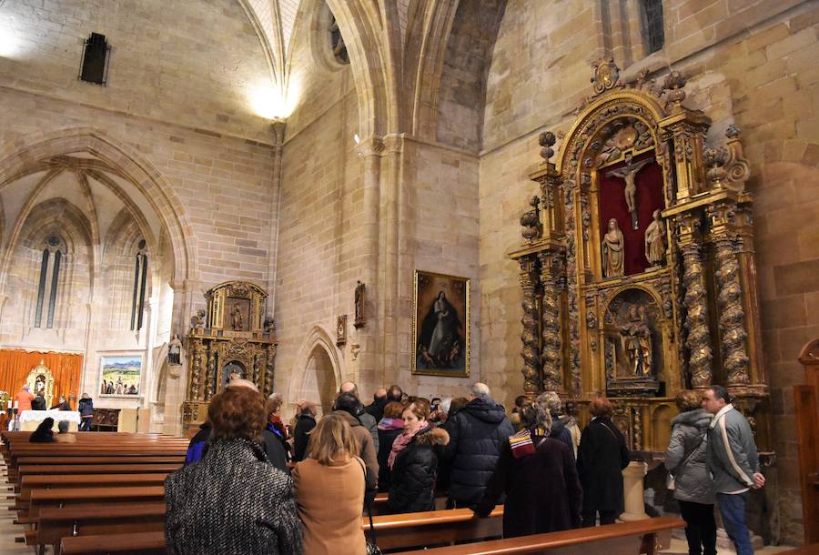 Fotos: La Colegiata de Aguilar se reabre y muestra tres piezas restauradas