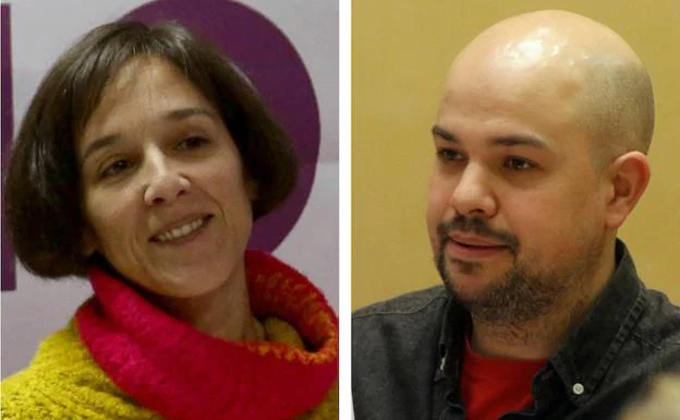 Amada Peñalosa (Podemos) y Ángel Galindo (Izquierda Unida). 