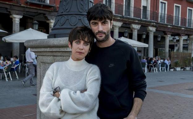 María León y Javier Rey, en Valladolid, durante la pasada Seminci. 