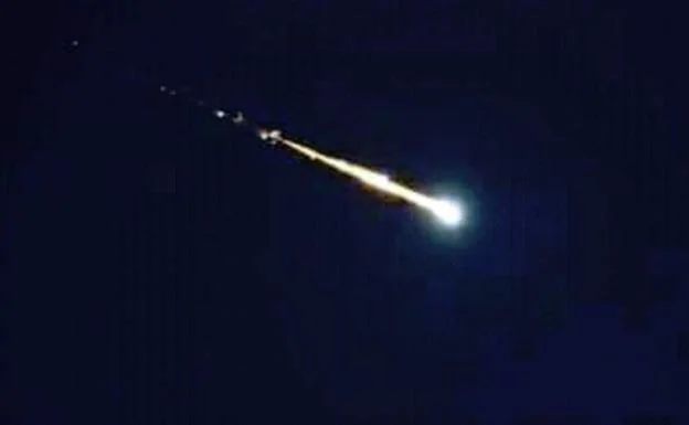 Imagen de un meteorito.