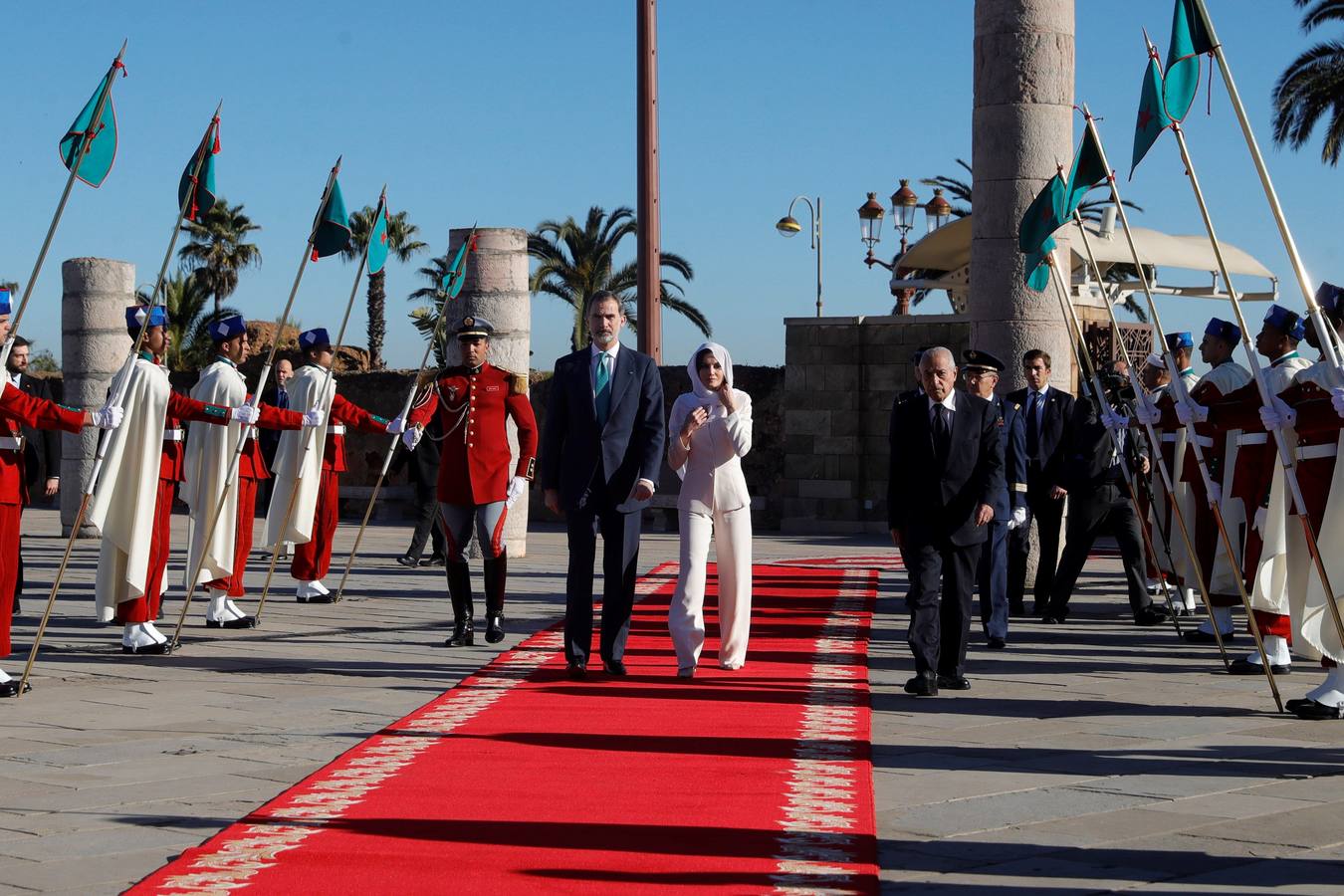 Los reyes Felipe VI y Letizia están realizando una visita de Estado a Marruecos, su segundo viaje al país magrebí, invitados por Mohamed VI