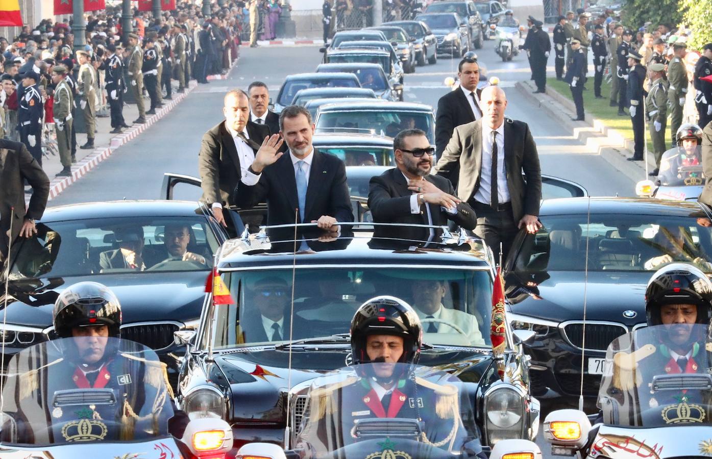 Los reyes Felipe VI y Letizia están realizando una visita de Estado a Marruecos, su segundo viaje al país magrebí, invitados por Mohamed VI