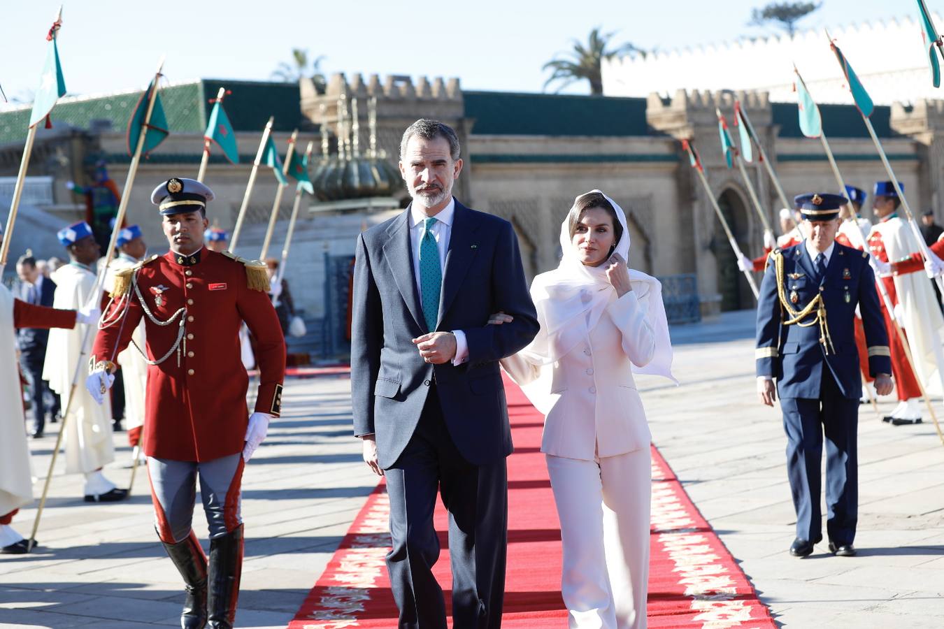 Los reyes Felipe VI y Letizia están realizando una visita de Estado a Marruecos, su segundo viaje al país magrebí, invitados por Mohamed VI