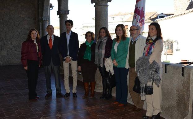 Foto de familia de la visita ayer a Béjar.