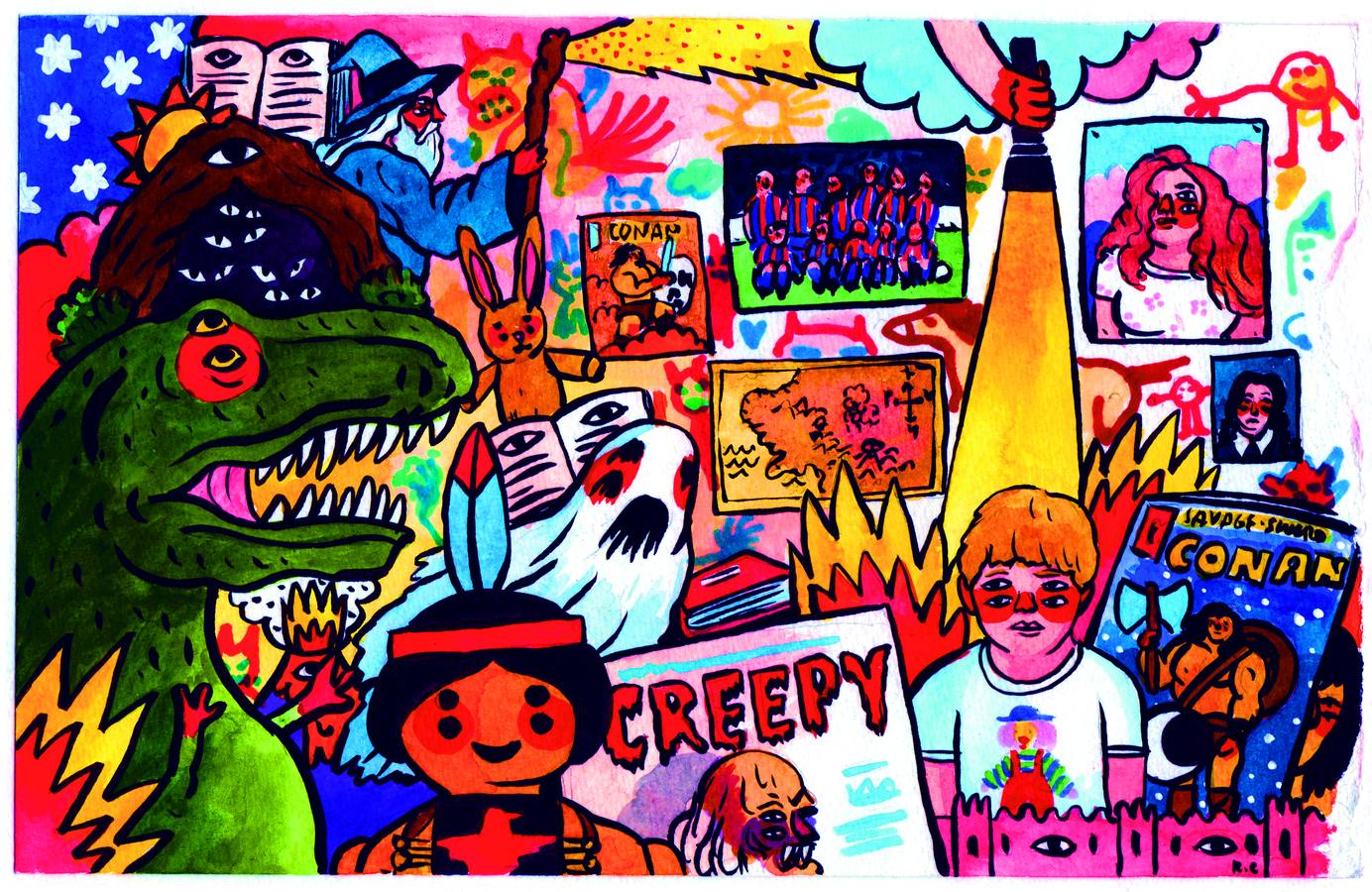 Una narración ilustrada de su infancia y juventud jalonada por los demonios de la depresión y el antídoto de un hijo