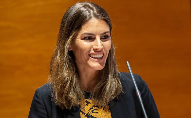 Rebeca Minguela, durante su intervención. 