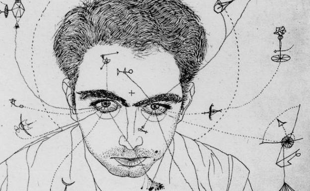 Detalle de 'Autorretrato' de Antoni Tàpies