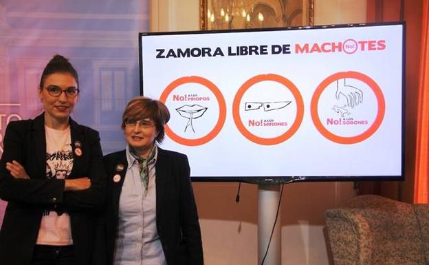 Presentación de la campaña 'Zamora libre de machotes' de la Concejalía de Igualdad.