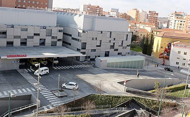Hospital Clínico de Valaldolid, donde fue trasladado el herido. 