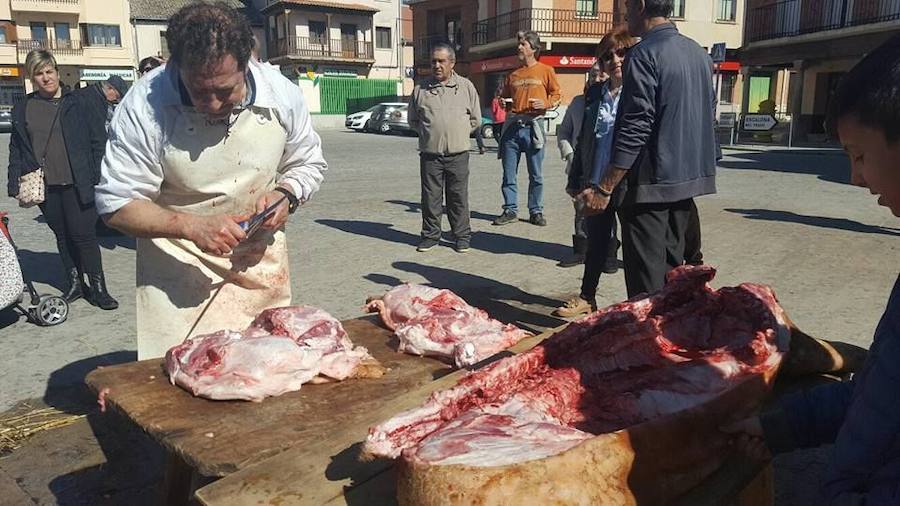 Fiesta de la matanza en Aguilafuente.