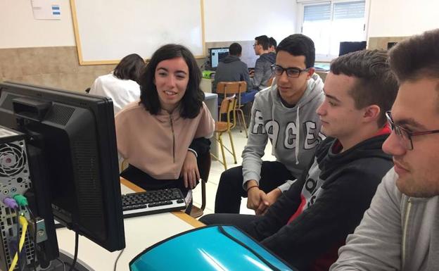 Alumnos del San Jerónimo que participan en el proyecto.