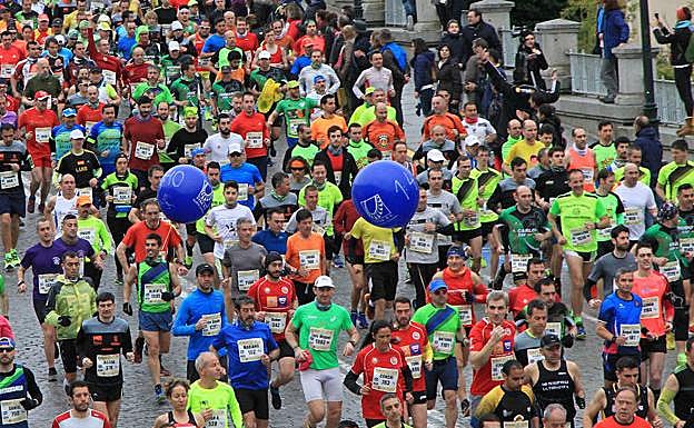 Momento de la salida de la pasada edición.