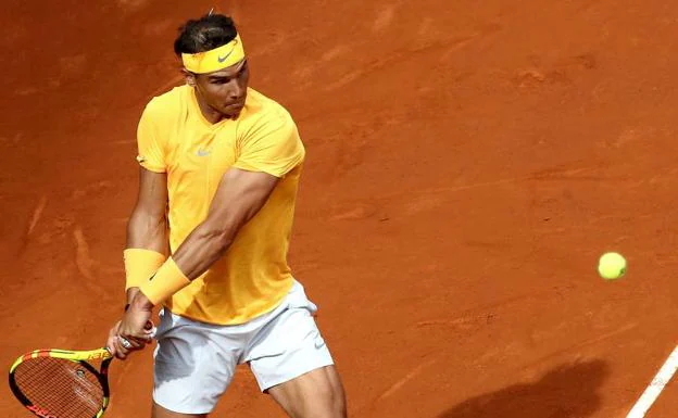Rafa Nadal, en un partido de la última edición del Masters 1.000 de Madrid. 