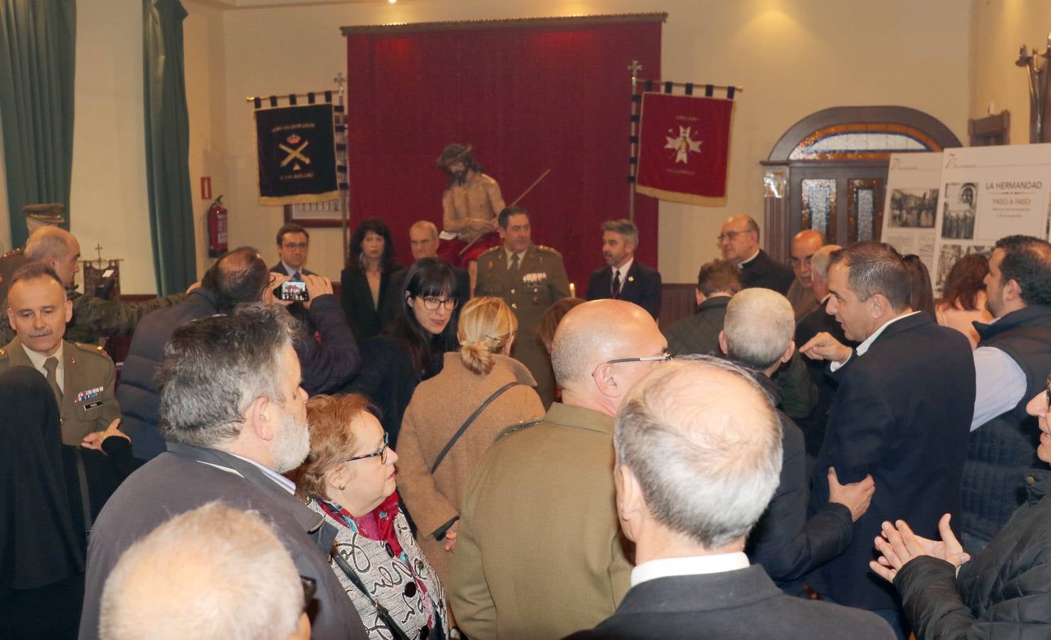 La muestra presenta por primera vez al público el 'Cristo de la Misión' que saldrá en procesión el próximo 13 de abril con motivo del 75 aniversario de la Hermandad de los Artilleros